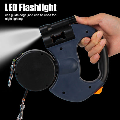 NightTwin Retractable dual leash