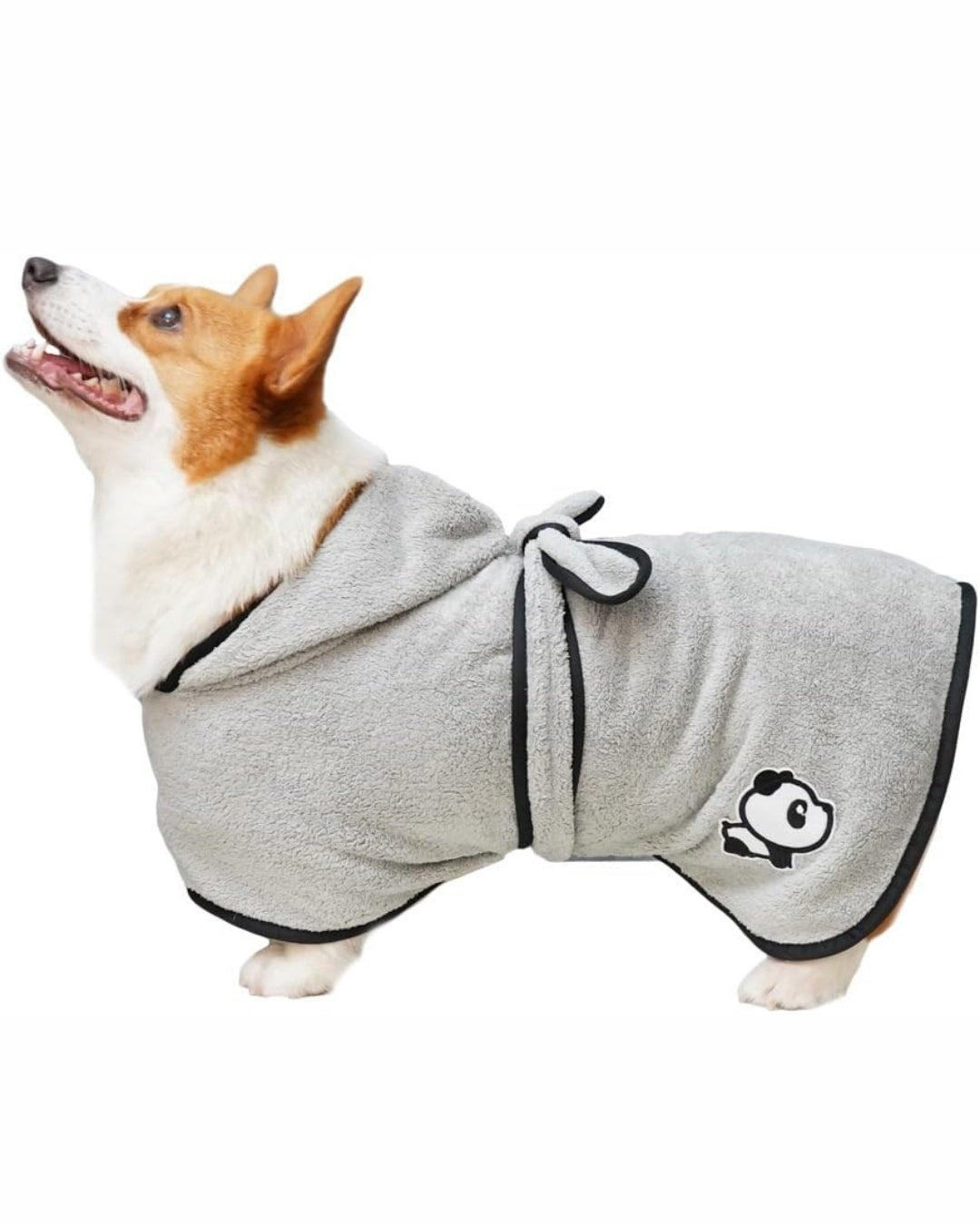 PlushDry Pet Bathrobe With Tie Belt