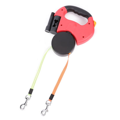 NightTwin Retractable dual leash