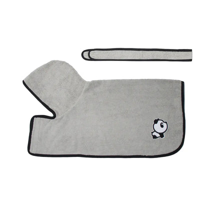 PlushDry Pet Bathrobe With Tie Belt