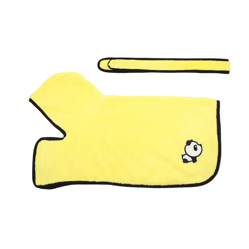 PlushDry Pet Bathrobe With Tie Belt