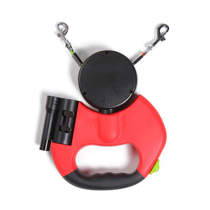 NightTwin Retractable dual leash