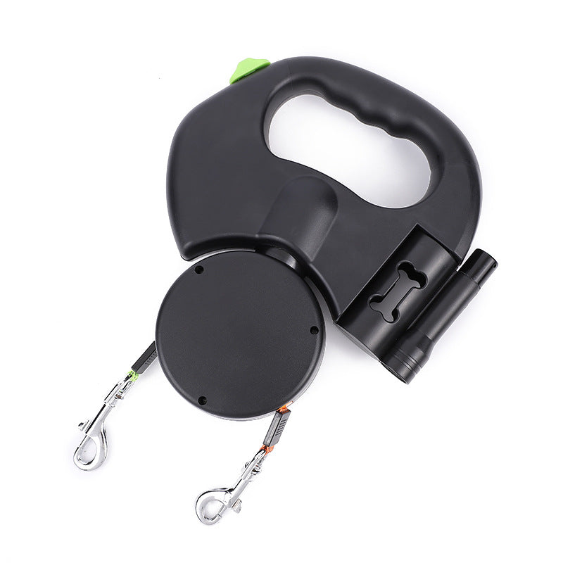 NightTwin Retractable dual leash
