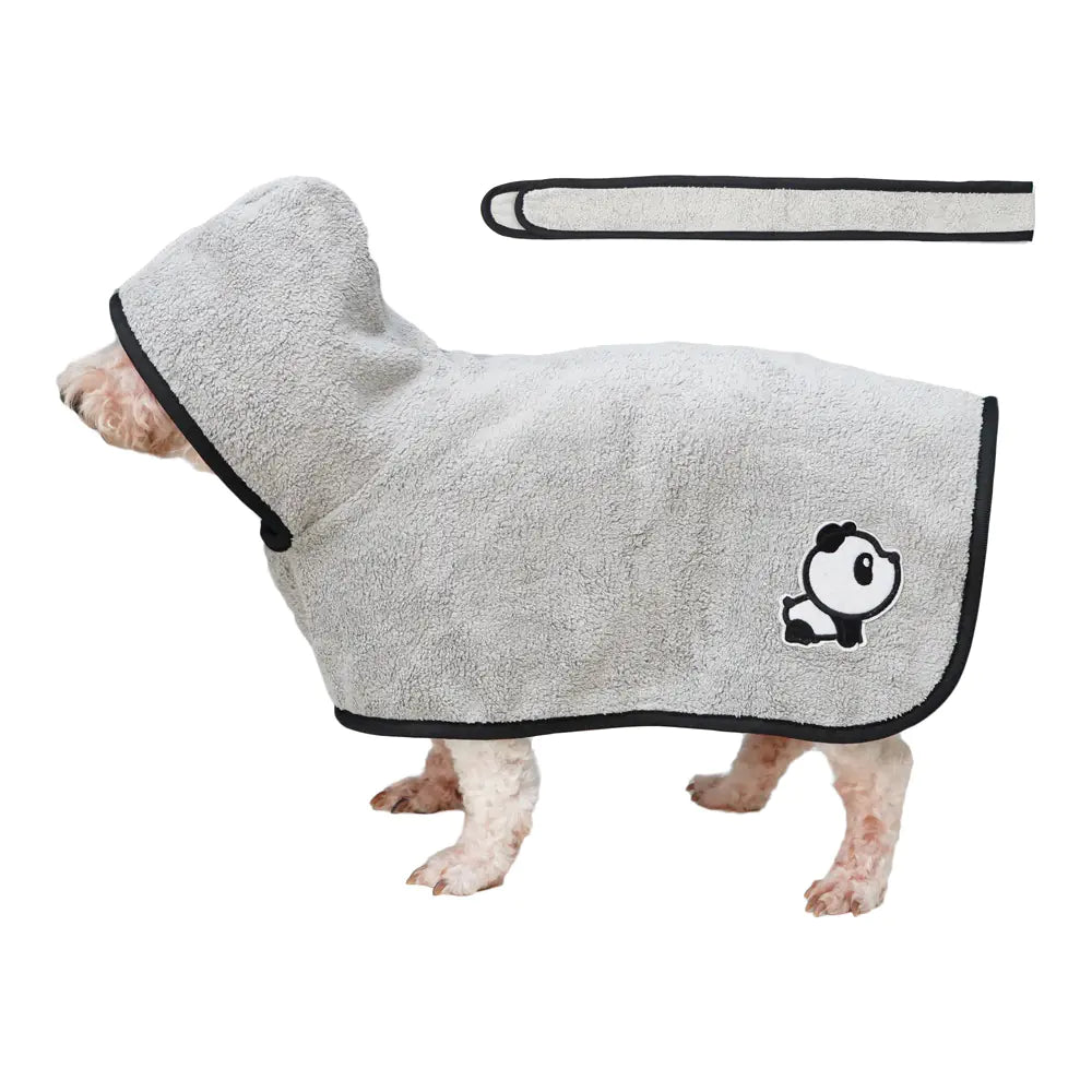 PlushDry Pet Bathrobe With Tie Belt