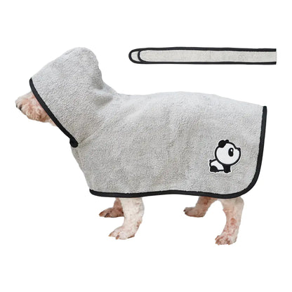 PlushDry Pet Bathrobe With Tie Belt